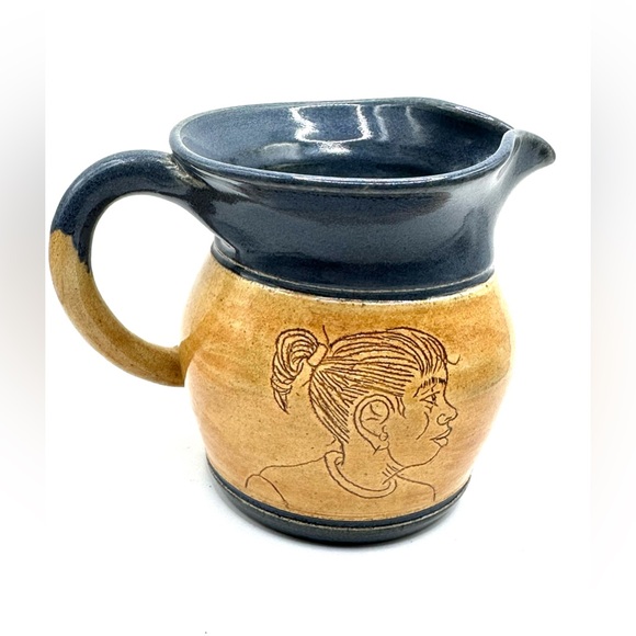 RARE! Sugar Bowl & Creamer Signed Eugene Pottery South Carolina 10/1992 - Picture 10 of 11